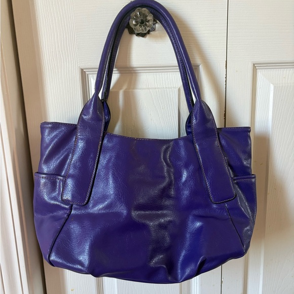 Purple Vegan Leather Purse - Picture 2 of 3
